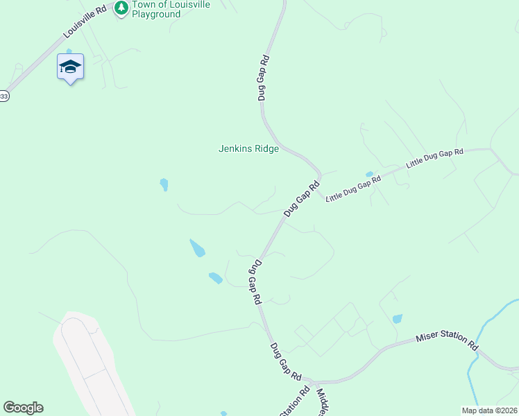 map of restaurants, bars, coffee shops, grocery stores, and more near 3514 McDonald Road in Louisville