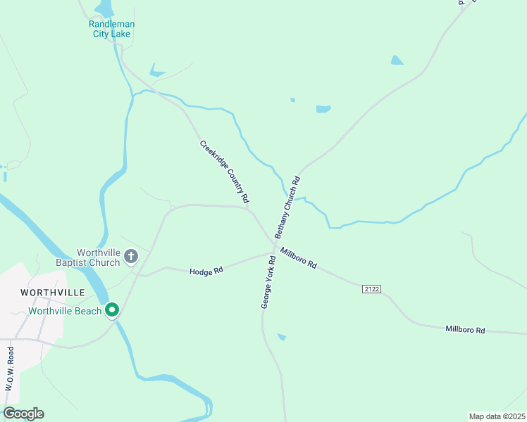 map of restaurants, bars, coffee shops, grocery stores, and more near 1889 Worthville Road in Randleman