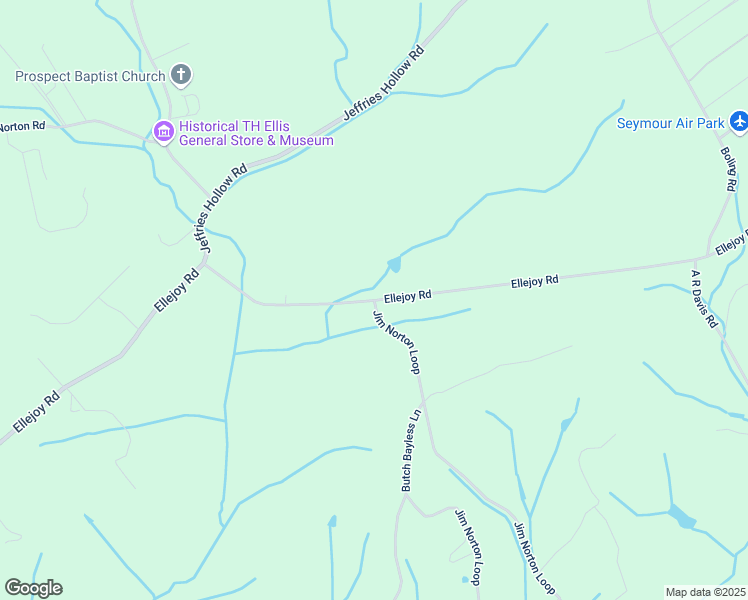 map of restaurants, bars, coffee shops, grocery stores, and more near 2000 Ellejoy Road in Seymour
