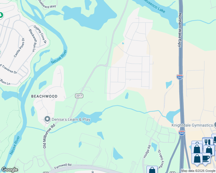 map of restaurants, bars, coffee shops, grocery stores, and more near 1429 Justice Union Court in Raleigh