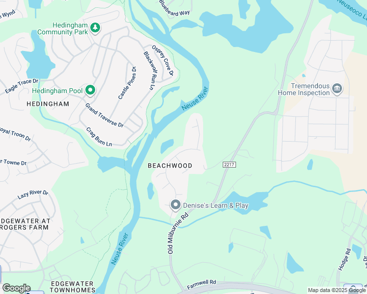 map of restaurants, bars, coffee shops, grocery stores, and more near 1213 Penselwood Drive in Raleigh