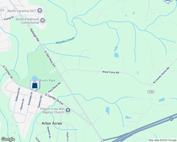 map of restaurants, bars, coffee shops, grocery stores, and more near 401 Ward Curry Road in Lexington