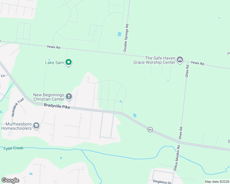 map of restaurants, bars, coffee shops, grocery stores, and more near 3795 Bradyville Pike in Murfreesboro