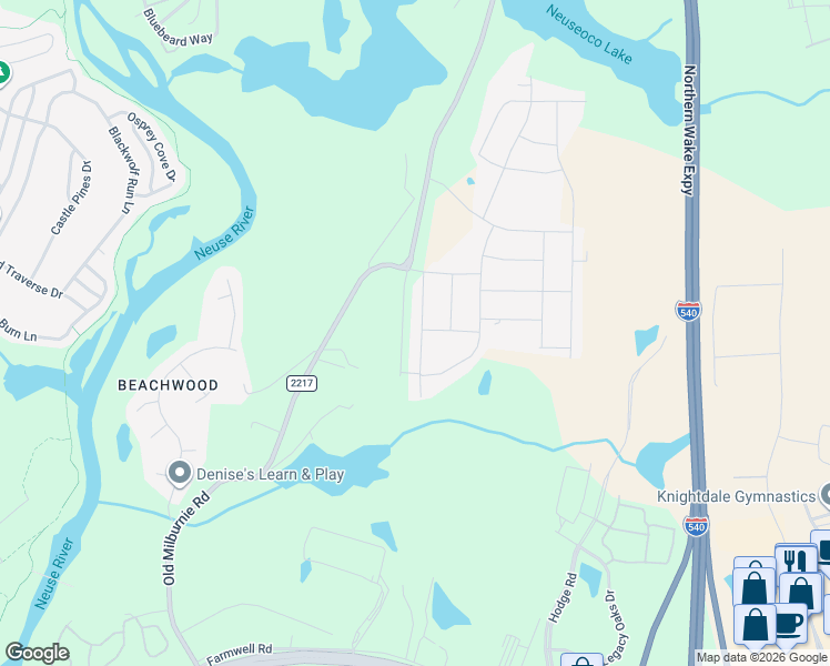 map of restaurants, bars, coffee shops, grocery stores, and more near 1429 Justice Union Court in Raleigh