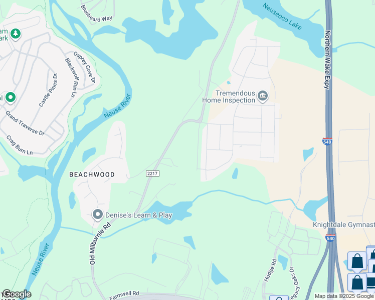 map of restaurants, bars, coffee shops, grocery stores, and more near 1508 Old Milburnie Road in Raleigh