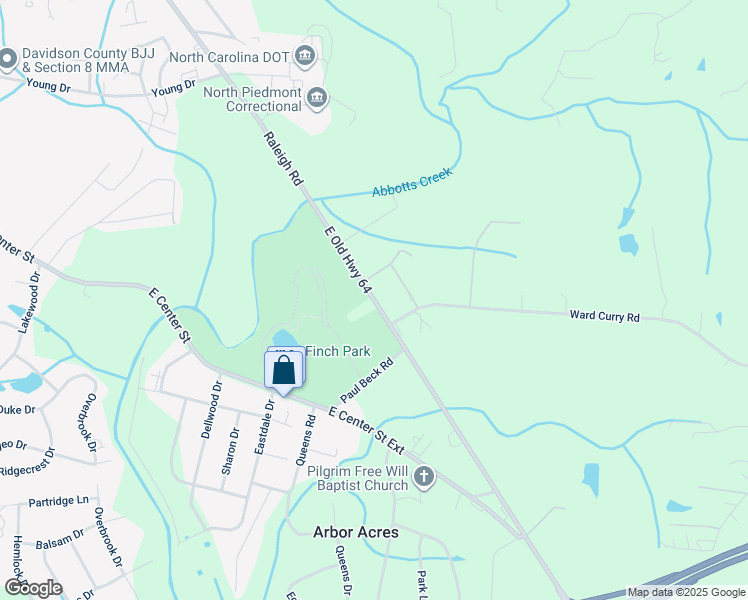map of restaurants, bars, coffee shops, grocery stores, and more near East Old Highway 64 in Lexington