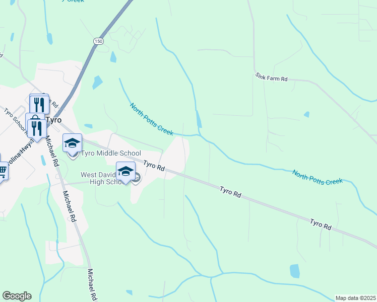 map of restaurants, bars, coffee shops, grocery stores, and more near 226 Madelyn Drive in Lexington