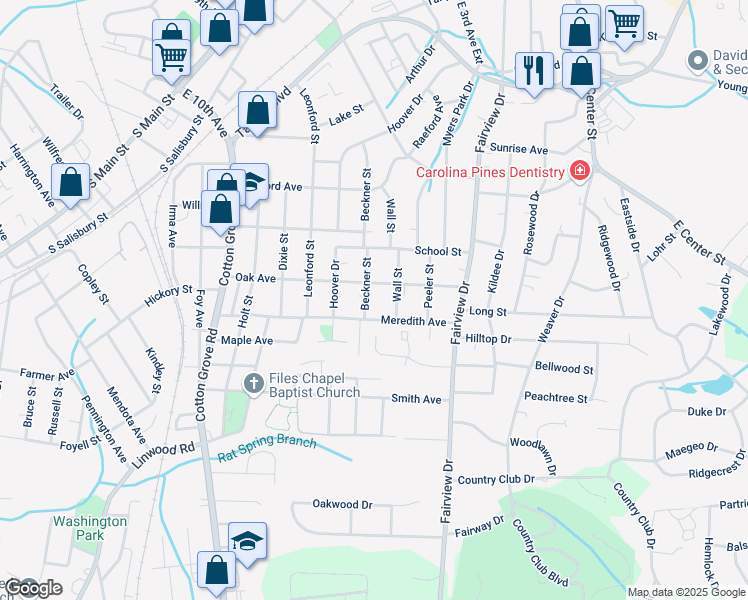 map of restaurants, bars, coffee shops, grocery stores, and more near 611 Beckner Street in Lexington