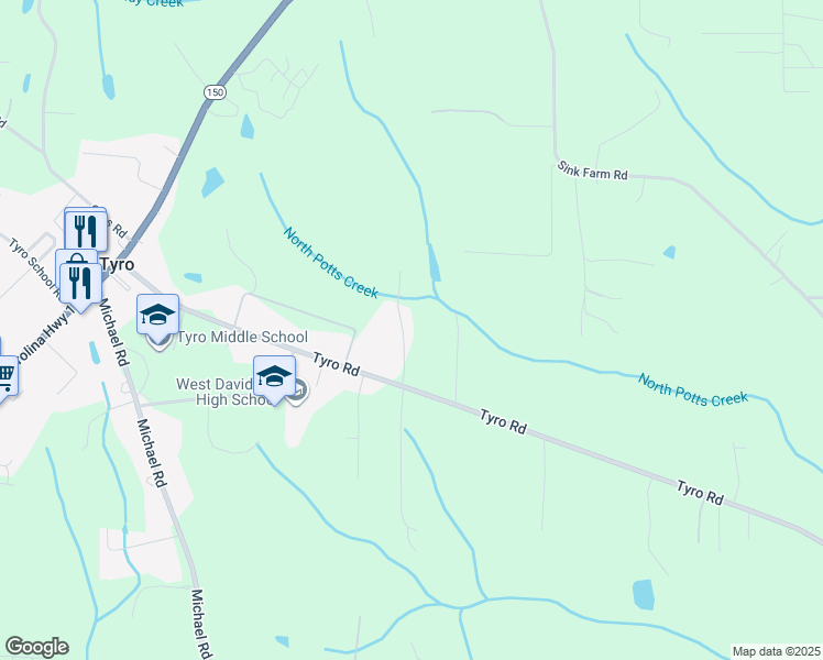 map of restaurants, bars, coffee shops, grocery stores, and more near 226 Madelyn Drive in Lexington