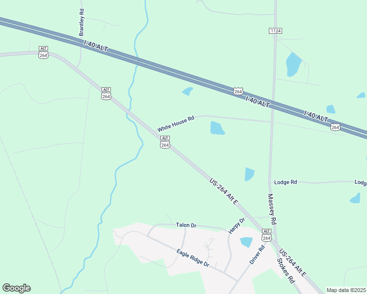 map of restaurants, bars, coffee shops, grocery stores, and more near U.S. 264 in Zebulon