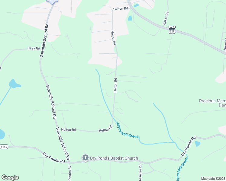 map of restaurants, bars, coffee shops, grocery stores, and more near 4805 Helton Road in Granite Falls