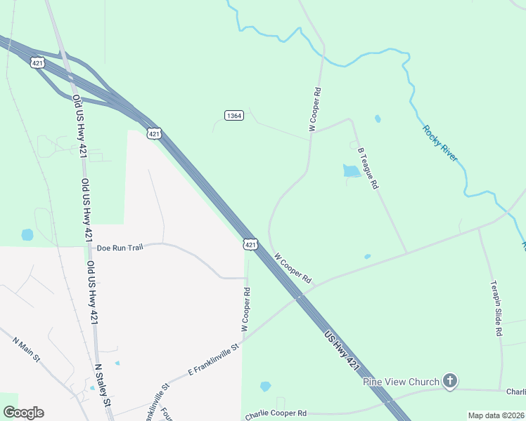 map of restaurants, bars, coffee shops, grocery stores, and more near 76-210 State Road 1305 in Staley