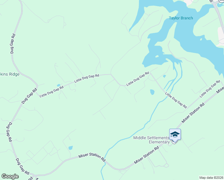 map of restaurants, bars, coffee shops, grocery stores, and more near 3165 Little Dug Gap Road in Louisville