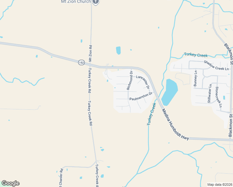 map of restaurants, bars, coffee shops, grocery stores, and more near 140 Thornton Drive in Medina