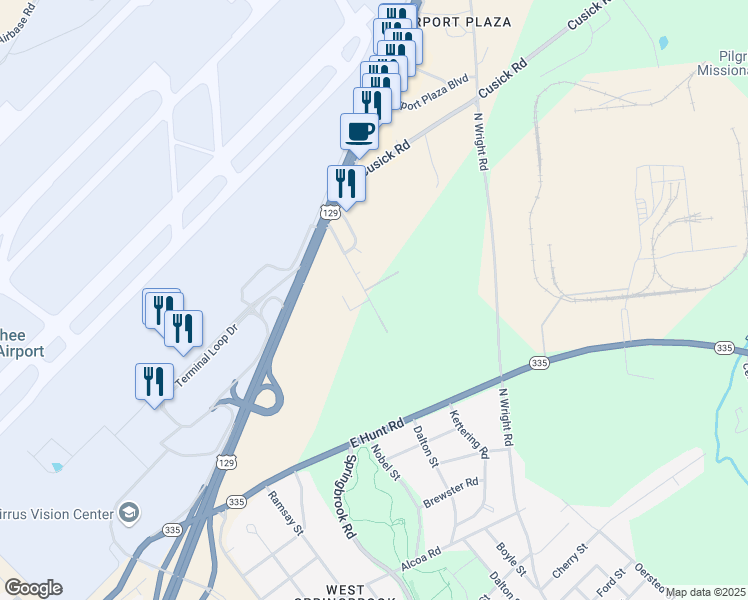 map of restaurants, bars, coffee shops, grocery stores, and more near 2172 Payne Avenue in Alcoa