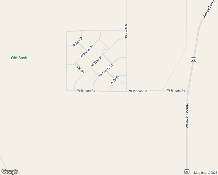 map of restaurants, bars, coffee shops, grocery stores, and more near 2820 West Fir Street in Meadview