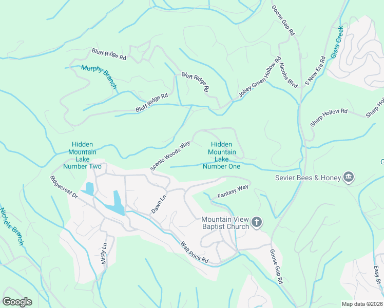 map of restaurants, bars, coffee shops, grocery stores, and more near 1570 Scenic Woods Way in Sevierville