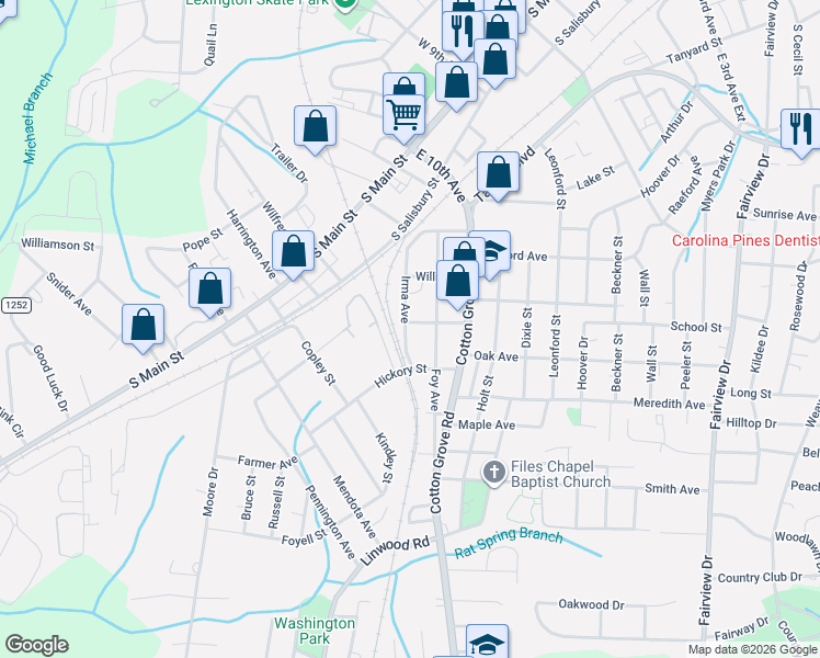map of restaurants, bars, coffee shops, grocery stores, and more near 150 East 13th Avenue in Lexington