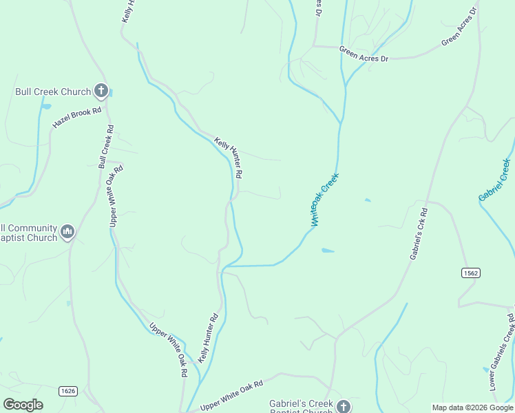 map of restaurants, bars, coffee shops, grocery stores, and more near 114 Kelly Hunter Road in Marshall
