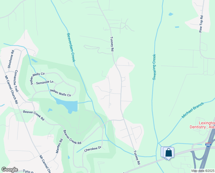 map of restaurants, bars, coffee shops, grocery stores, and more near 121 Sawgrass Lane North in Lexington
