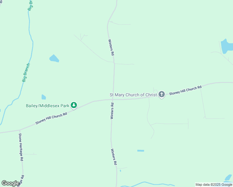 map of restaurants, bars, coffee shops, grocery stores, and more near 7986-8262 Winters Road in Bailey