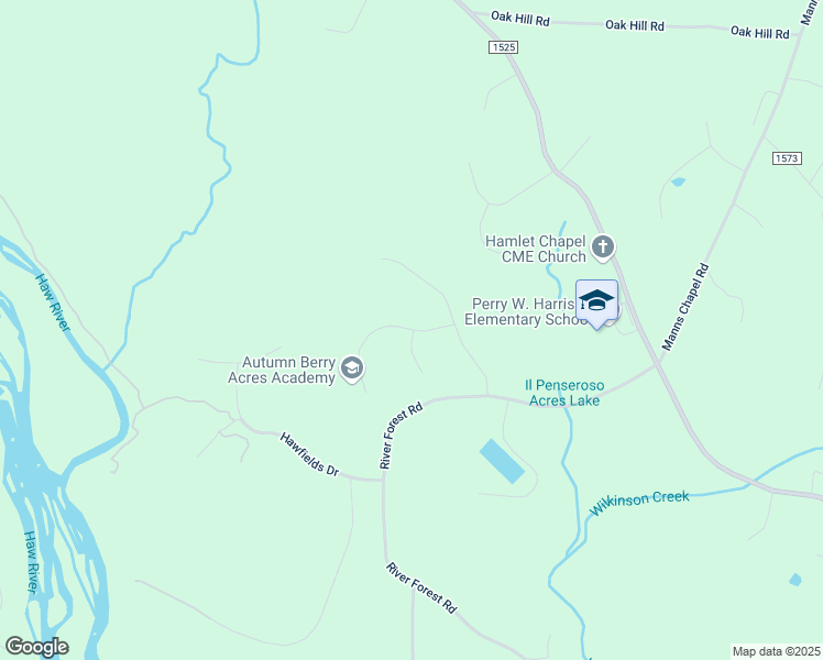 map of restaurants, bars, coffee shops, grocery stores, and more near Sweet Pine Circle in Pittsboro