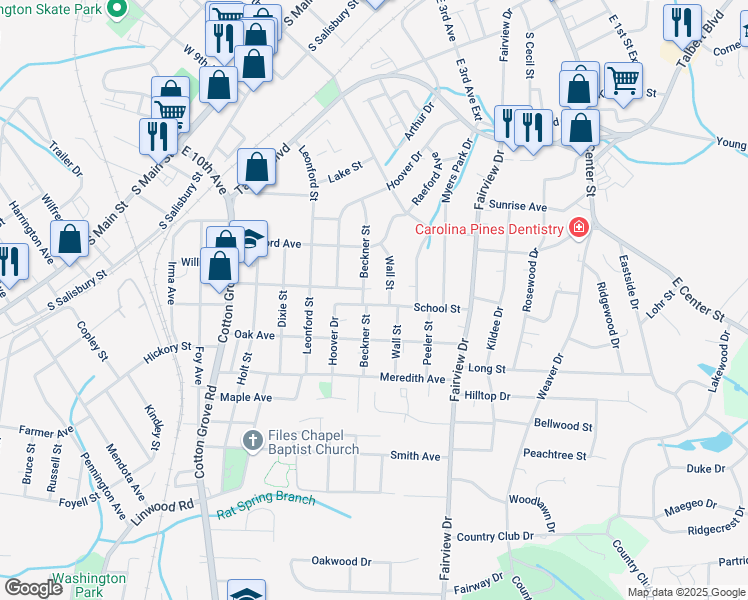 map of restaurants, bars, coffee shops, grocery stores, and more near 306 School Street in Lexington