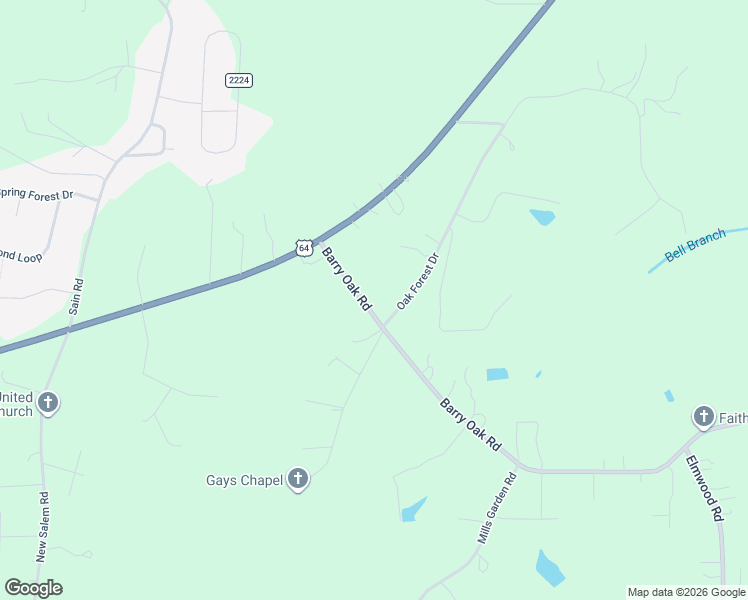 map of restaurants, bars, coffee shops, grocery stores, and more near 147 Barry Oak Road in Statesville