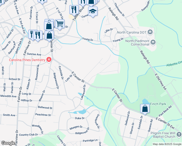 map of restaurants, bars, coffee shops, grocery stores, and more near 14 Dearr Drive in Lexington
