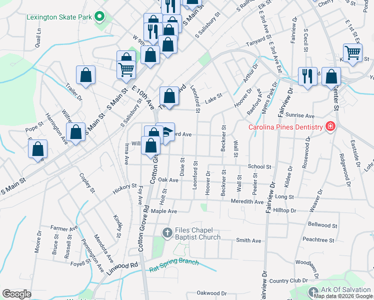 map of restaurants, bars, coffee shops, grocery stores, and more near 706 Laurel Avenue in Lexington