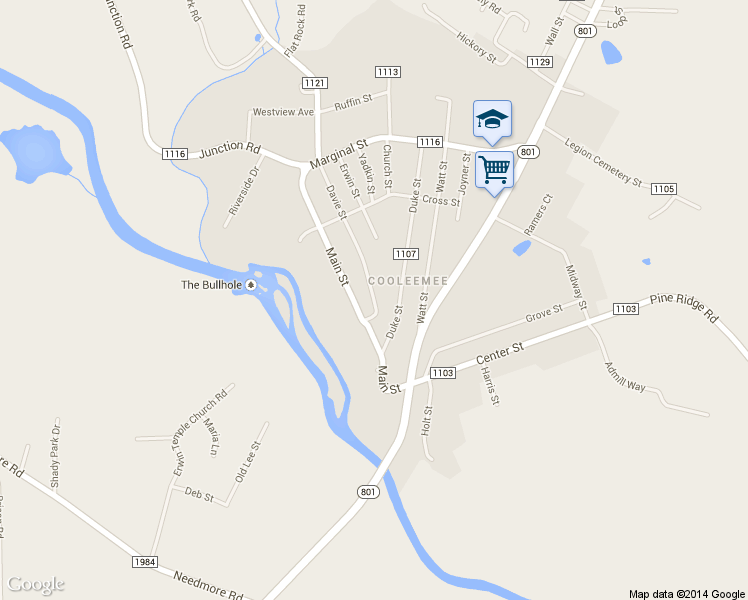 map of restaurants, bars, coffee shops, grocery stores, and more near 246 Davie St in Mocksville