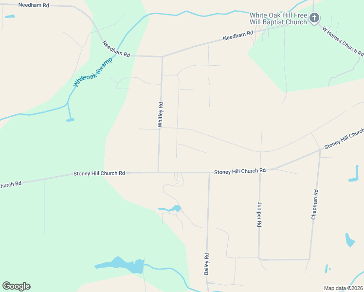 map of restaurants, bars, coffee shops, grocery stores, and more near 9213 Whitley Road in Bailey