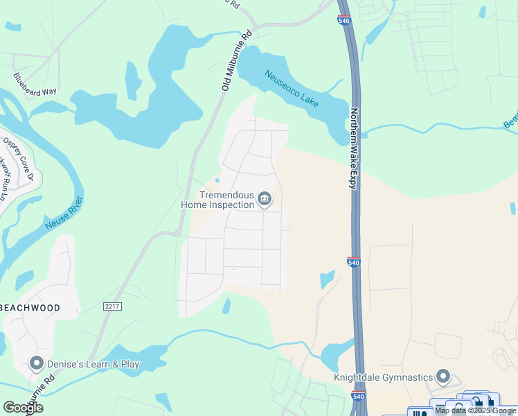 map of restaurants, bars, coffee shops, grocery stores, and more near 3500 Old Barbee Lane in Raleigh