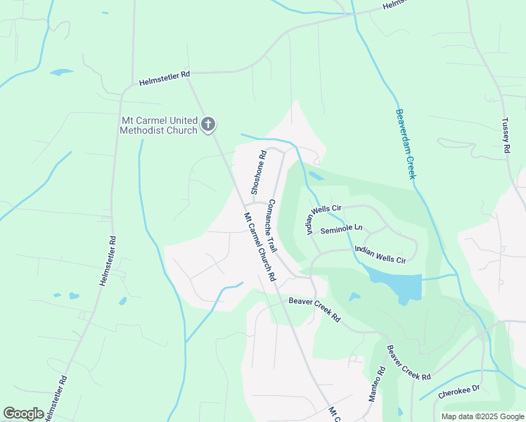 map of restaurants, bars, coffee shops, grocery stores, and more near 124 Comanche Trail in Lexington