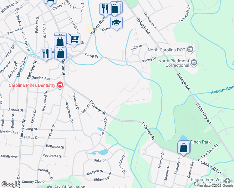 map of restaurants, bars, coffee shops, grocery stores, and more near 101 Dearr Drive in Lexington