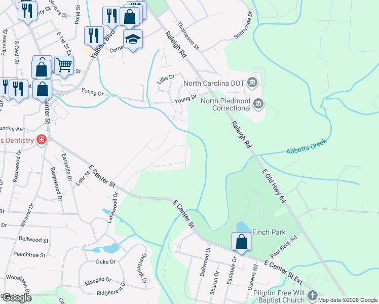 map of restaurants, bars, coffee shops, grocery stores, and more near 221 Druid Hills Drive in Lexington