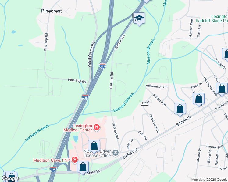 map of restaurants, bars, coffee shops, grocery stores, and more near in 