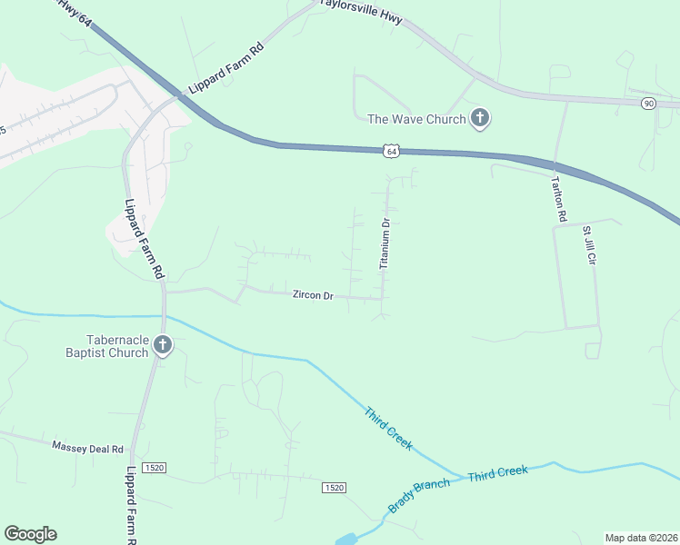 map of restaurants, bars, coffee shops, grocery stores, and more near 117 Peridot Drive in Statesville