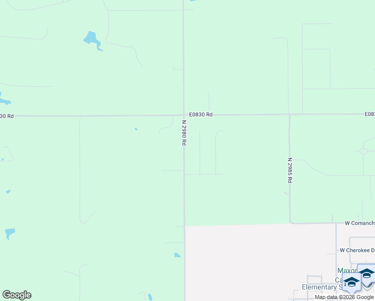 map of restaurants, bars, coffee shops, grocery stores, and more near N2980 Road in Cashion