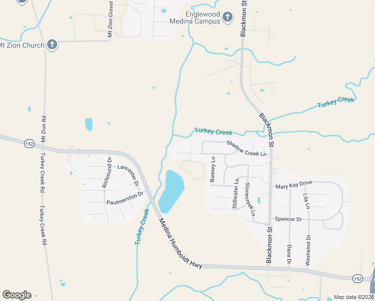 map of restaurants, bars, coffee shops, grocery stores, and more near 259 Shadow Creek Lane in Medina