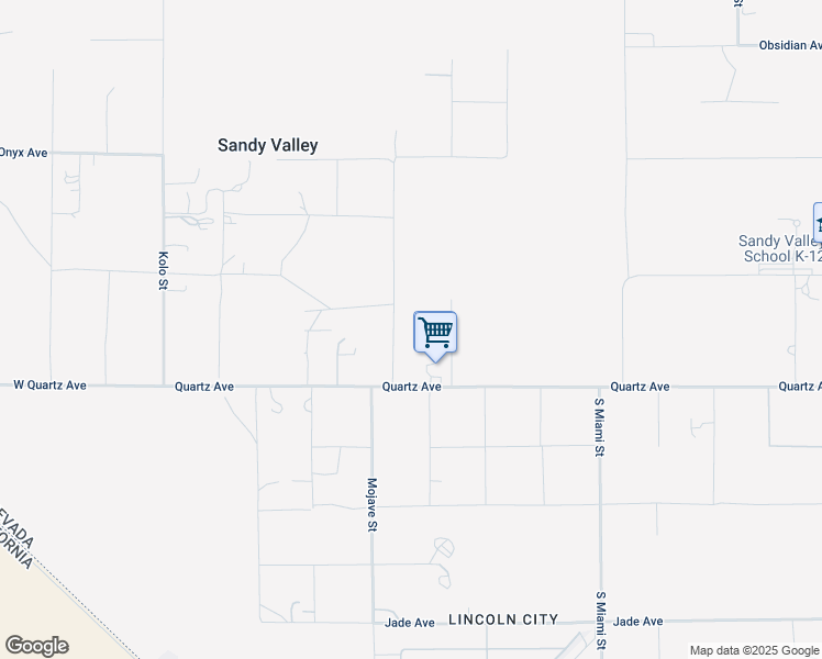 map of restaurants, bars, coffee shops, grocery stores, and more near 167 Mohican Street in Sandy Valley