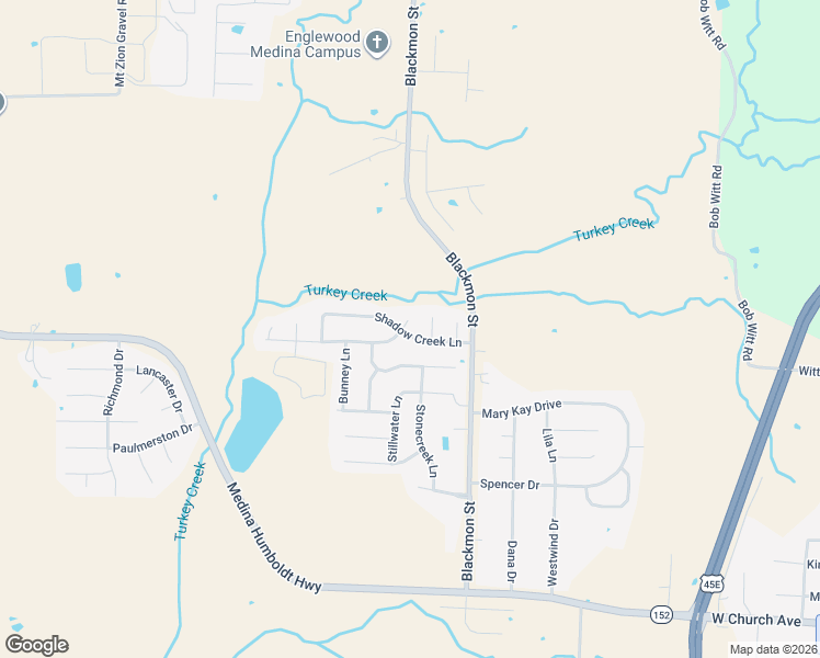 map of restaurants, bars, coffee shops, grocery stores, and more near 177 Fawn Ridge Lane in Medina