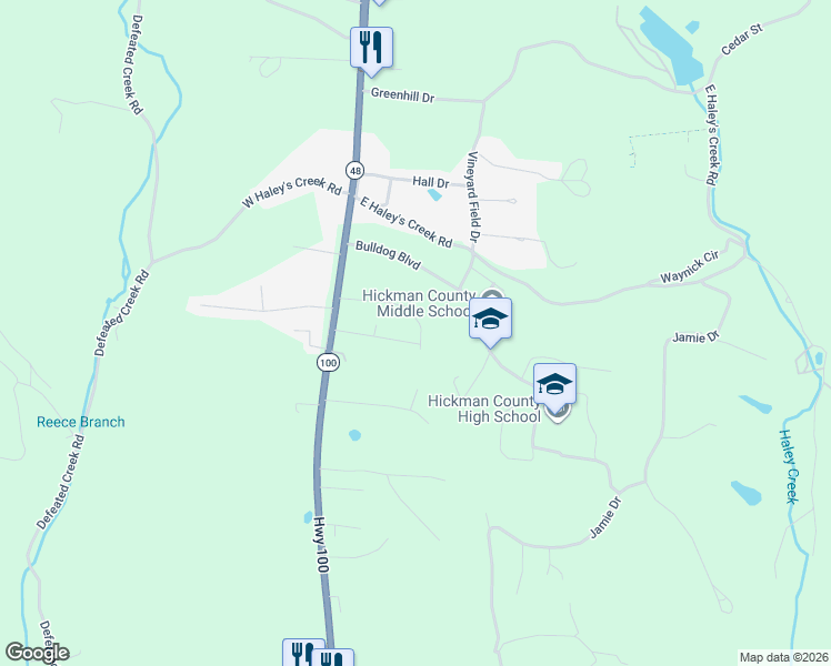 map of restaurants, bars, coffee shops, grocery stores, and more near 1416 Oakmont Cir in Centerville