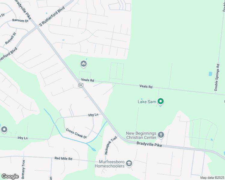 map of restaurants, bars, coffee shops, grocery stores, and more near 113 Veals Place in Murfreesboro
