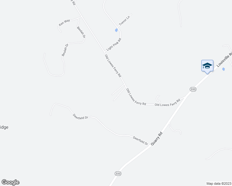 map of restaurants, bars, coffee shops, grocery stores, and more near 3229 Old Lowes Ferry Rd in Louisville