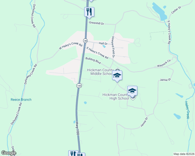 map of restaurants, bars, coffee shops, grocery stores, and more near 1416 Oakmont Circle in Centerville