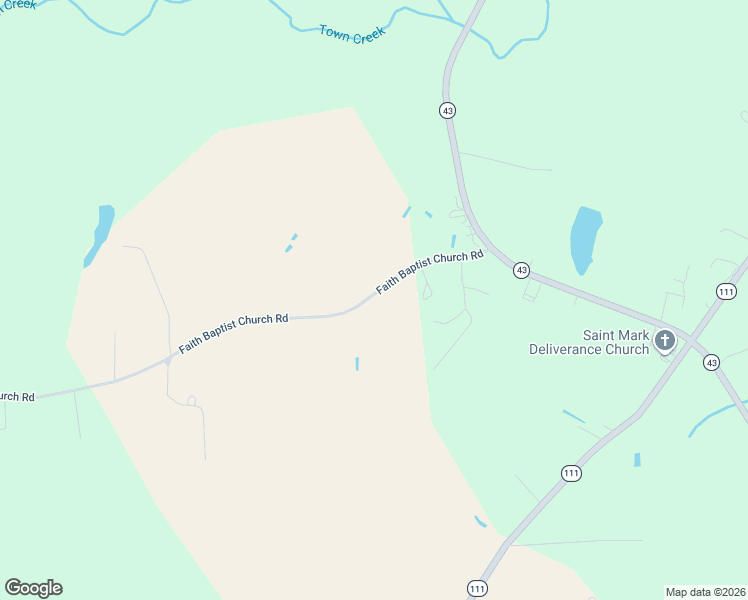map of restaurants, bars, coffee shops, grocery stores, and more near 303 Faith Baptist Church Road in Pinetops