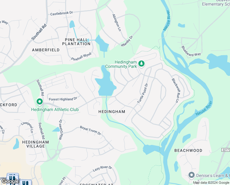 map of restaurants, bars, coffee shops, grocery stores, and more near 5207 Eagle Trace Drive in Raleigh