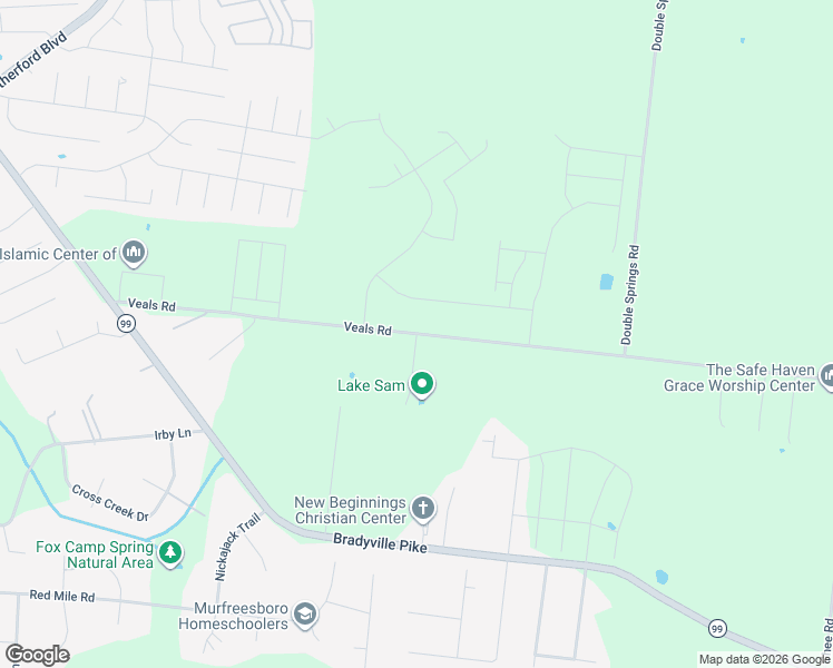 map of restaurants, bars, coffee shops, grocery stores, and more near 1081 Veals Road in Murfreesboro