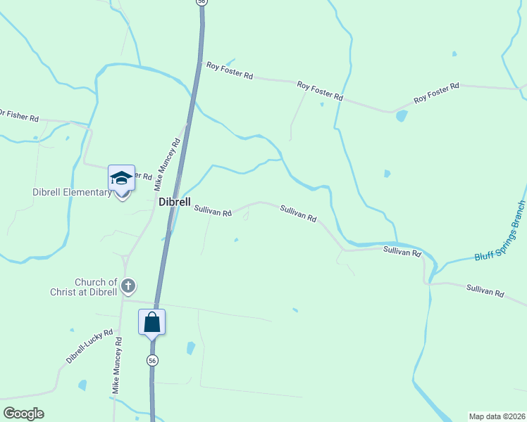 map of restaurants, bars, coffee shops, grocery stores, and more near 392 Sullivan Road in McMinnville